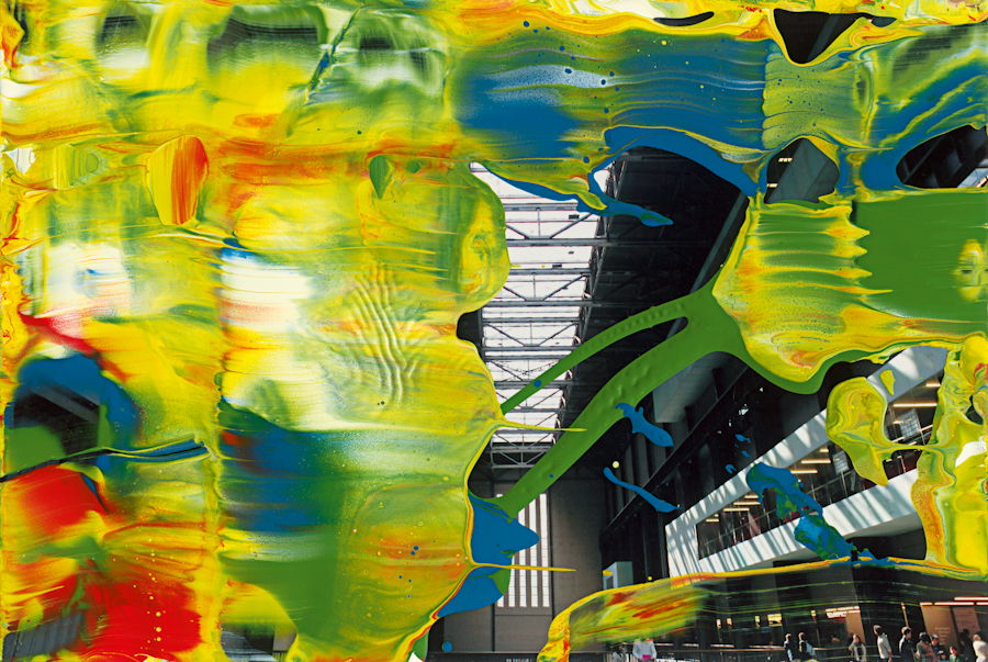 地主悌助　石　油彩画　10号 油彩涂抹的相片» 格哈德·里希特