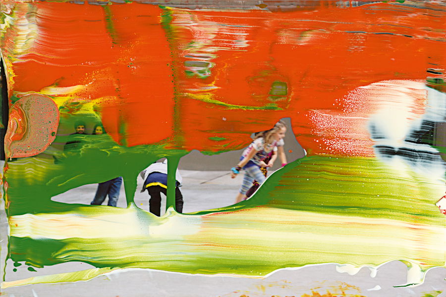 作者不詳　油彩画 油彩涂抹的相片» 格哈德·里希特