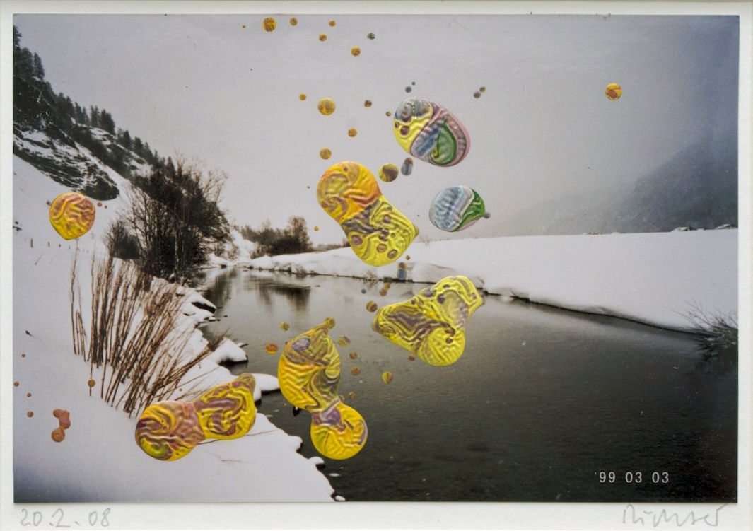 地主悌助　石　油彩画　10号 油彩涂抹的相片» 格哈德·里希特