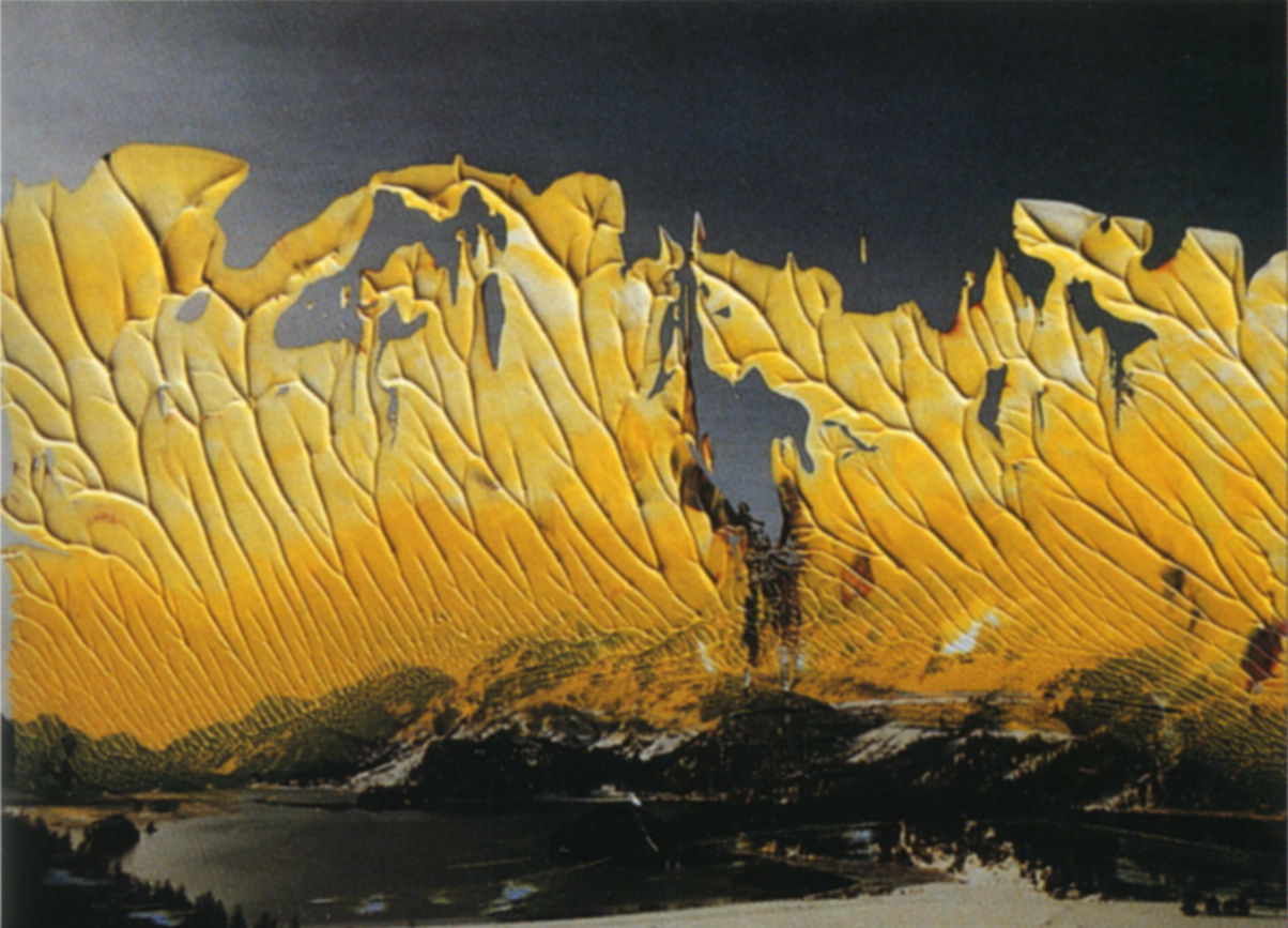 地主悌助　石　油彩画　10号 油彩涂抹的相片» 格哈德·里希特